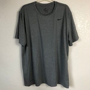 NIKE T-Shirt Logo Dri-Fit Athletic Tee XXL Dk Gray